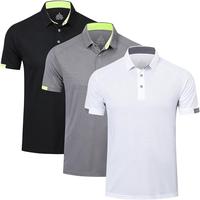 3/5 Pack Men's Polo Short Sleeve Moisture Wicking Athletic Golf Shirt Gym Wear Back to School Casual Springtok T-shirt Polyes...