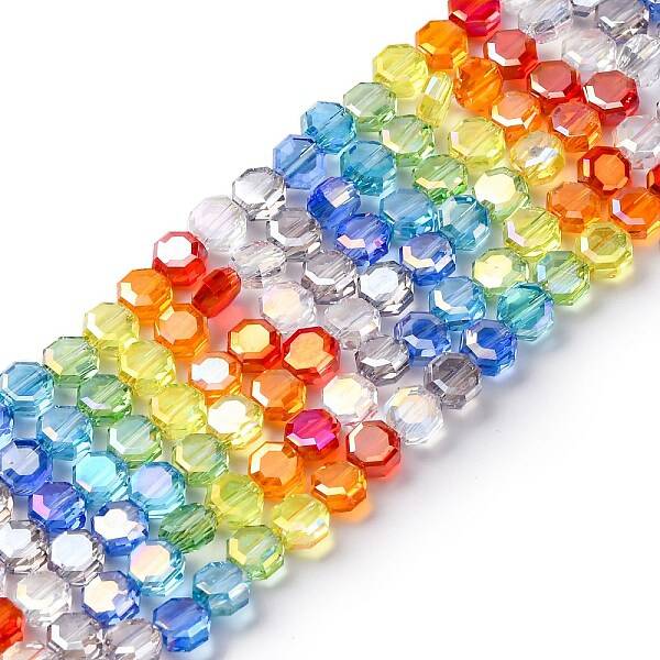 Electroplate & Gradient Color Glass Beads Strands