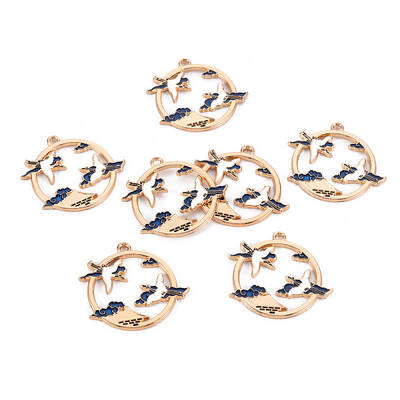 Eco-Friendly Alloy Enamel Pendants