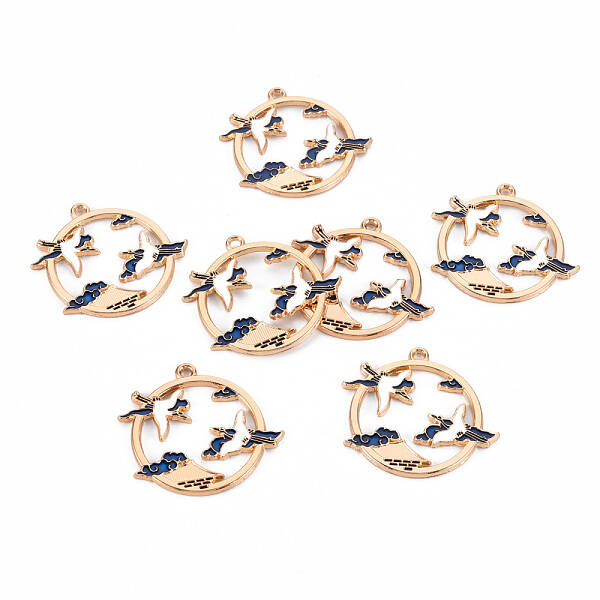 Eco-Friendly Alloy Enamel Pendants