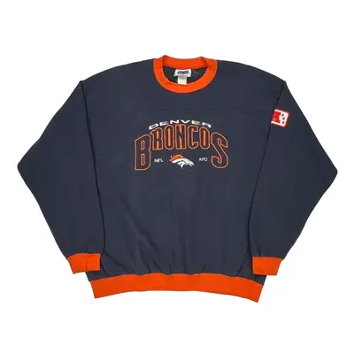 Denver Broncos Csa Nfl Sweatshirt - XL Blue Cotton Blend