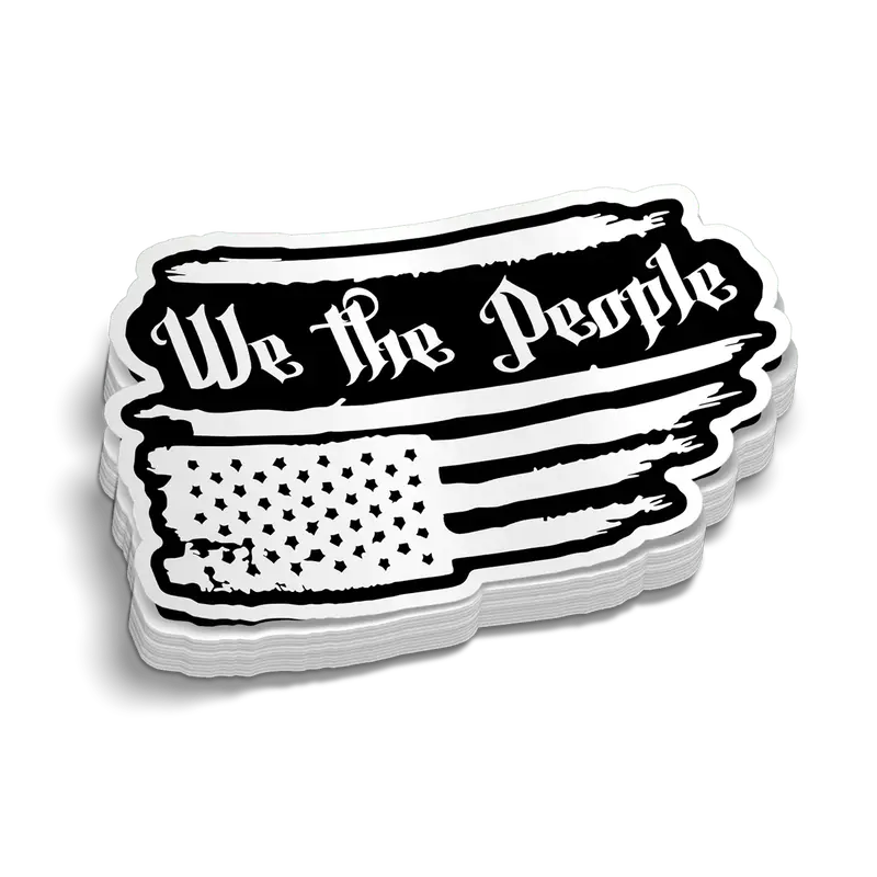 We The People Hard Hat Decal
