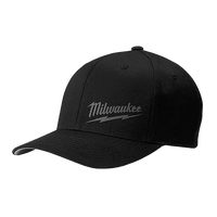 Milwaukee 504 Fitted Hat Black/Gray/Red