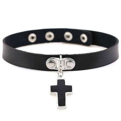 PU Leather Adjustable Choker Necklace
