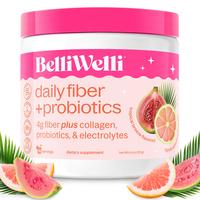 BelliWelli Daily Fiber + Probiotics + Collagen - Tropical Breeze Healthcare Fitness
