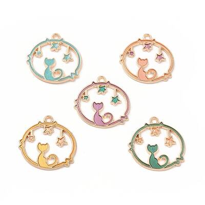 Alloy Enamel Pendants