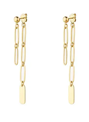 Brosway Essential 2 in 1 Long Gold Plated Earrings BNL100