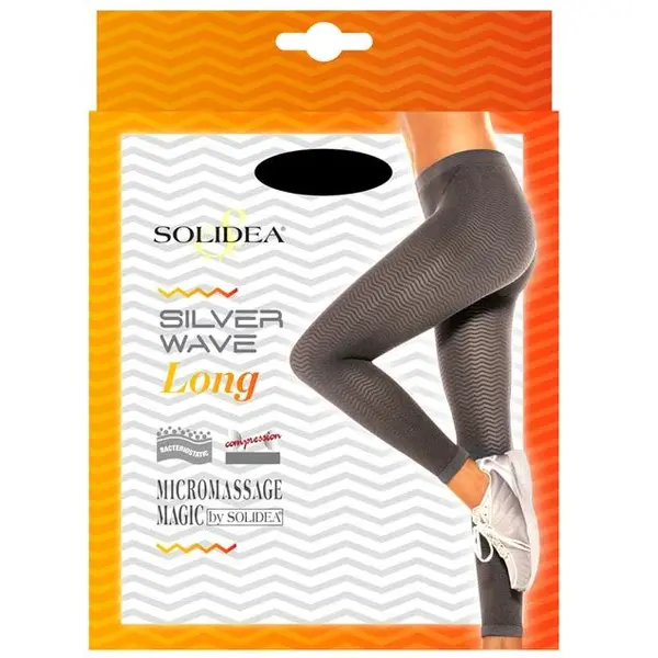 Solidea Silver Wave Long Anti-Cellulite Shaping Leggings Navy Blue L