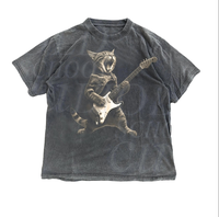 Rock Cat Playing Guitar Vintage Shirt, Retro Funny Guitar Cat T-Shirt, Cat Lovers, Rock Lovers Gift, Funny Gift, Rocker Shirt...