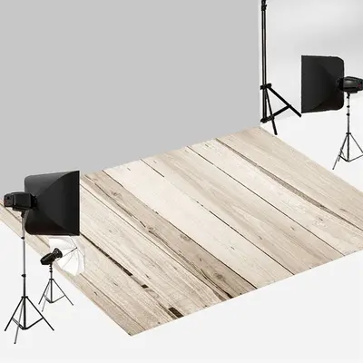 Aperturee Country Style White Wooden Board Floor Backdrop | Photography Floor Drops | Photography Floor Backdrop | Floor Drop...