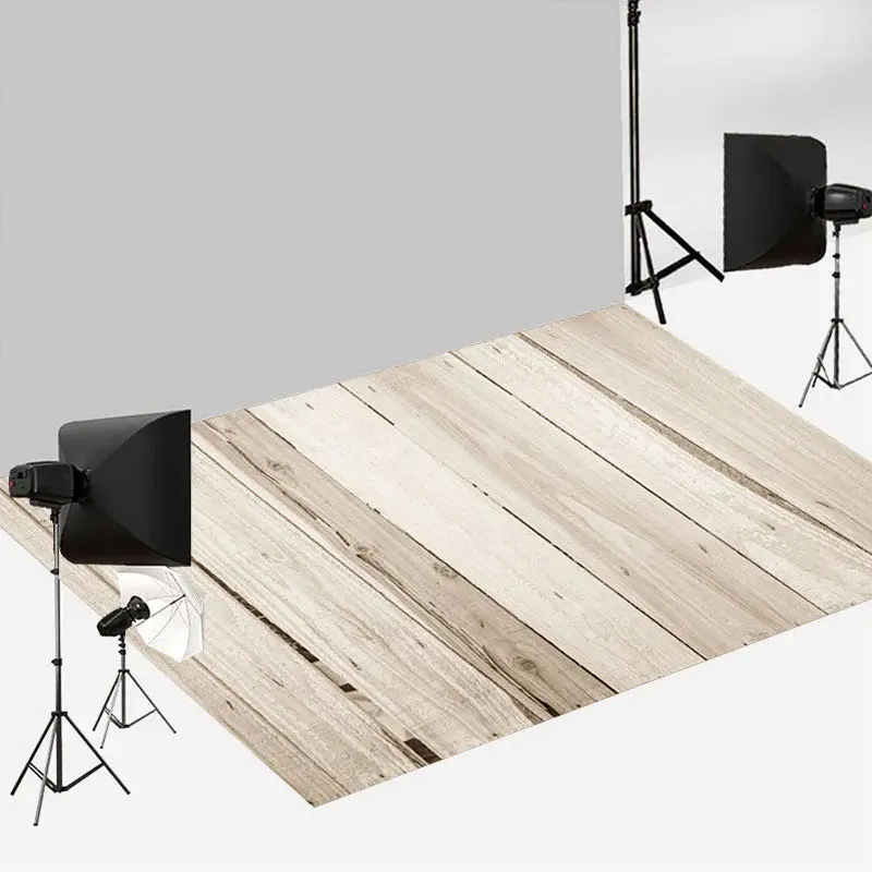 Aperturee Country Style White Wooden Board Floor Backdrop | Photography Floor Drops | Photography Floor Backdrop | Floor Drop...