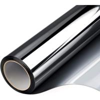 One Way Privacy Film, Window Tint for Home, Mirror Vinyl Roll Heat Control Anti UV Static Cling Sliding Door Coverings No Glu...