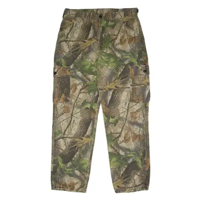 Realtree Camouflage Cargo Mens Twill Trousers Brown Regular Straight W36 L30