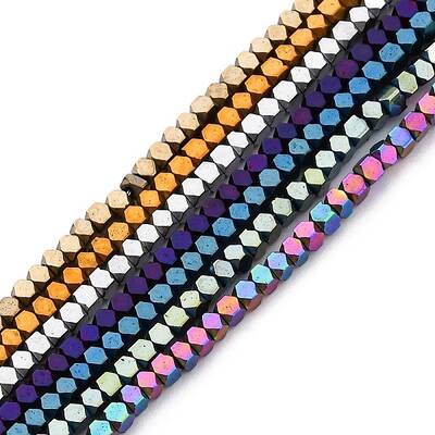 Electroplated Non-magnetic Hematite Beads Strands
