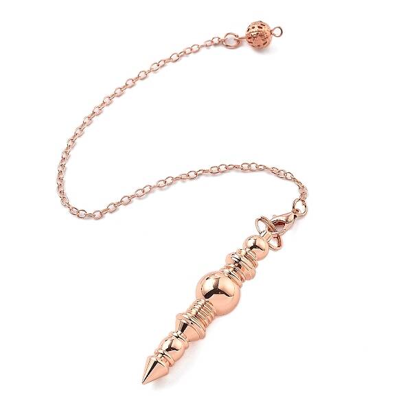Brass Dowsing Pendulum Big Pointed Pendants