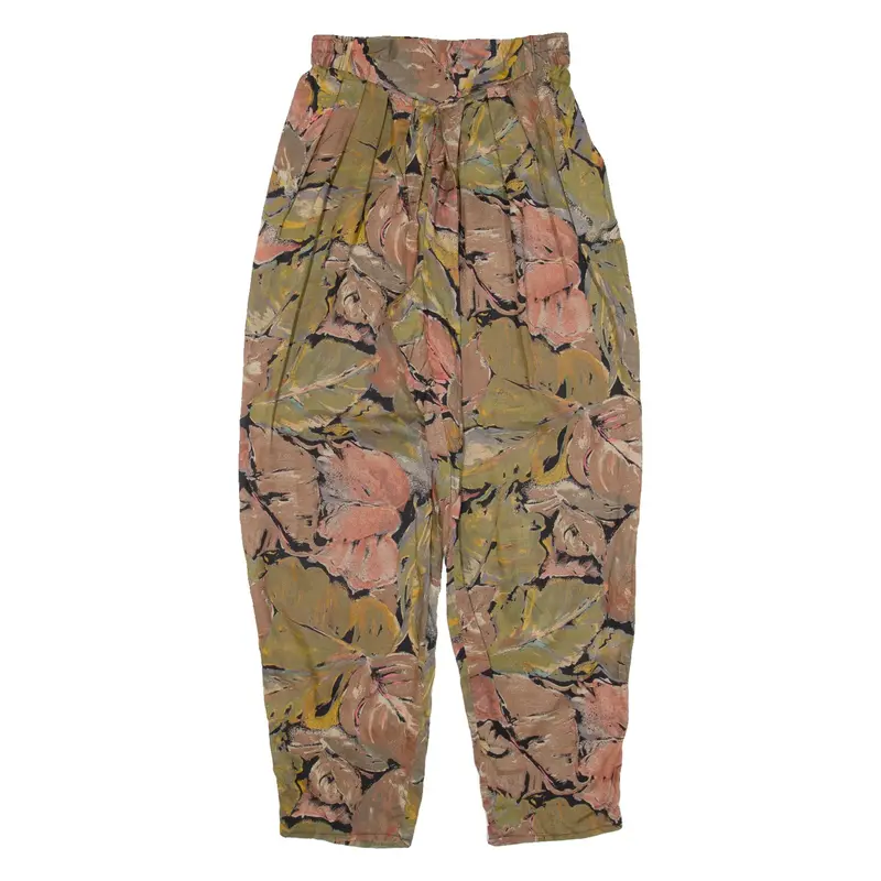 Womens Trousers Green Relaxed Tapered W26 L28