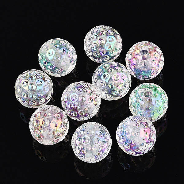UV Plating Transparent Acrylic Beads