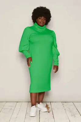 Brynja Dress (Green) | size: XL