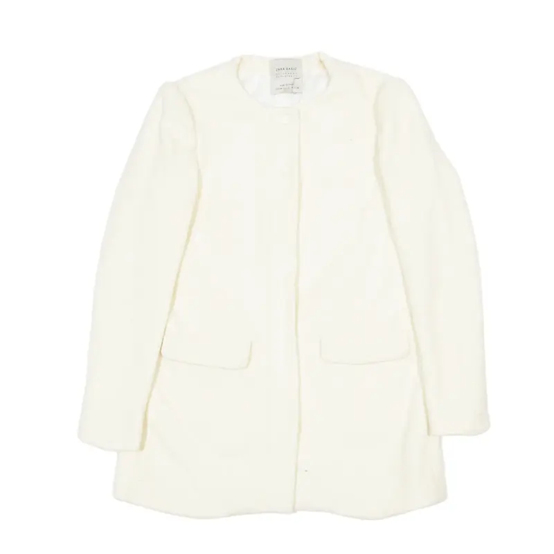 ZARA BASIC Jacket Cream Womens XS