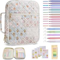 Bible Cover Case for Women Large Bible Cover with Durable Handle Quilted Carrying Case for Girls Study Supplies Accessories C...