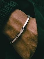 Men's Irregular Twist Design Open Bangle Bracelet, Fashion Trendy Matching Jewelry, Streetwear Accessories for Parties, Trave...