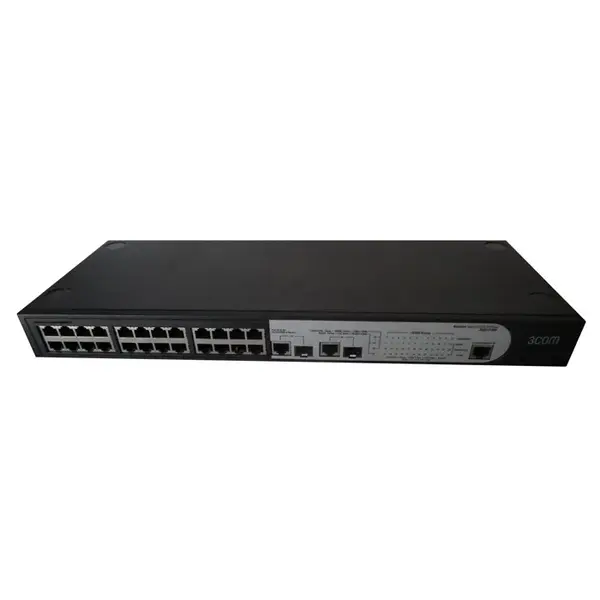 3CBLSF26H 3Com Baseline 2226 Plus 24 x RJ-45 Ports 10/100Base-TX + 2 x Shared SFP Ports Layer 2 Managed Rack-mountable Fast E...