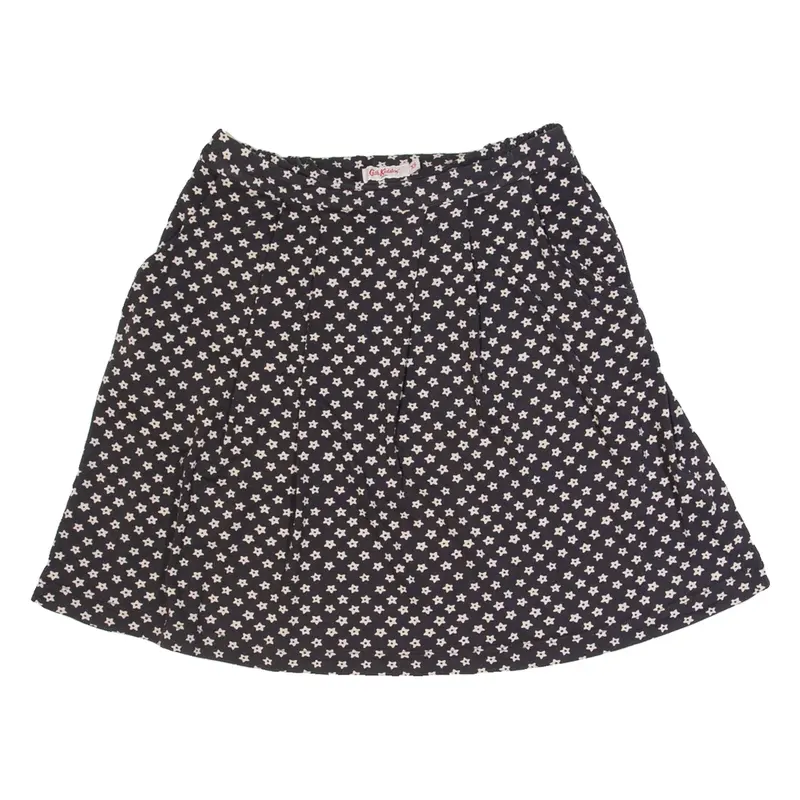 CATH KIDSTON Womens Skater Skirt Black Short Spotted XS