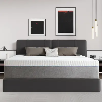 8/10 Inch full queen king size Memory Foam Mattress, Fiberglass free, Medium Firm Feel, Cooling Gel Foam, Removable Cover, Ma...