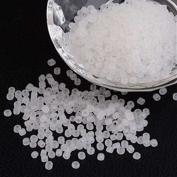 8/0 Frosted Round Glass Seed Beads