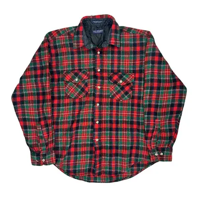 Van Heusen Checked Overshirt - Large Multicoloured Wool Blend