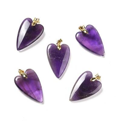 Natural Amethyst Pendants