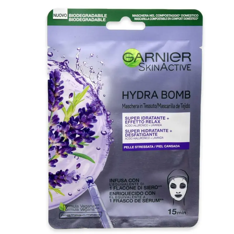 Garnier skin active lavender sheet mask