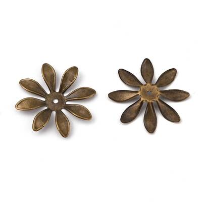 Multi-Petal Iron Bead Caps