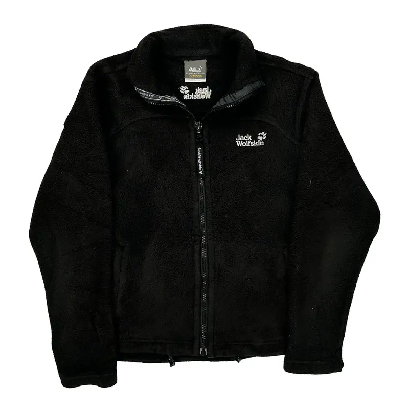 Jack Wolfskin Fleece Jacket - Medium Black Polyester