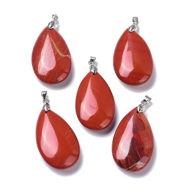 Natural Red Jasper Pendants