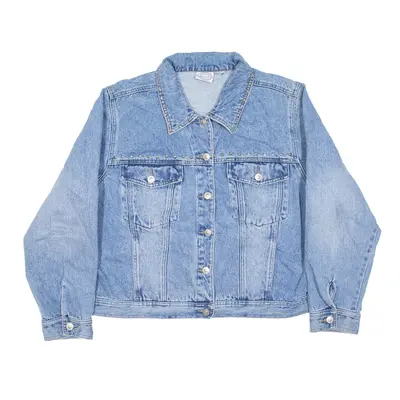 CAROLINA BLUES Studded Denim Jacket Blue Womens XL