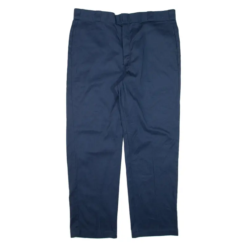DICKIES Workwear Trousers Blue Regular Straight Mens W40 L32