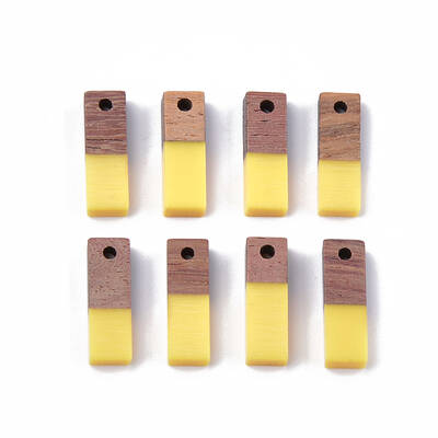 Resin & Walnut Wood Pendants