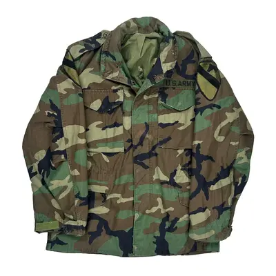 U.S. Army Alpha Industries Jacket - Small Camo Cotton