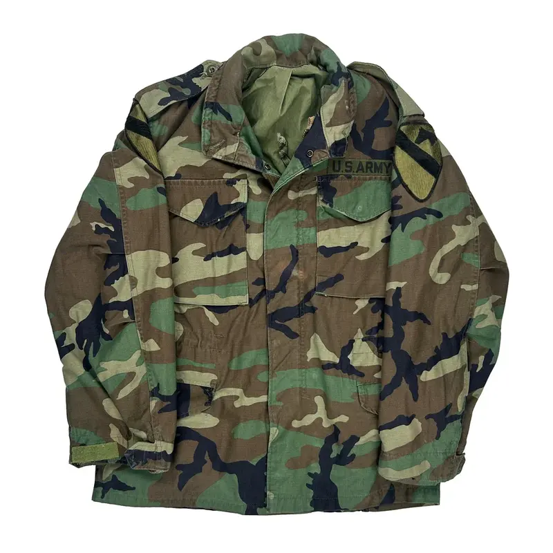 U.S. Army Alpha Industries Jacket - Small Camo Cotton