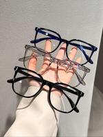 Simple Anti-blue Light Eyeglasses for Everyday Use, Gifts for Wife, Blue Light Glasses for Men, Basic Square Frame Fashion Ey...