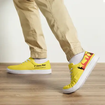 Blaze a Trail - Striking Yellow Sneakers