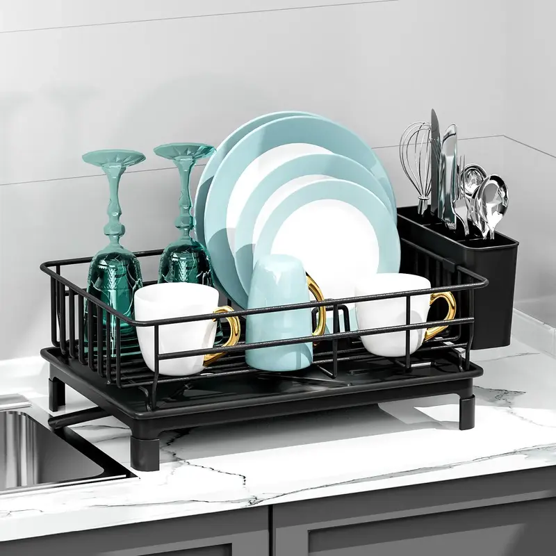 Multifunctional Dish Drying Rack for Tableware, 1 Count Kitchen Countertop Large Capacity Multi-purpose Dish Drain Rack, Dish...