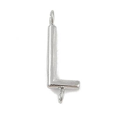 304 Stainless Steel Letter Connector Charms