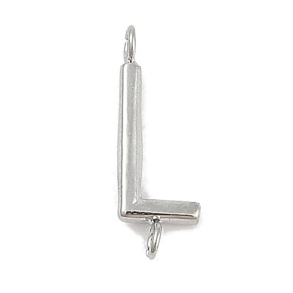 304 Stainless Steel Letter Connector Charms