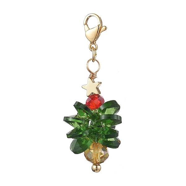 Christmas Tree Glass Pendant Decorations