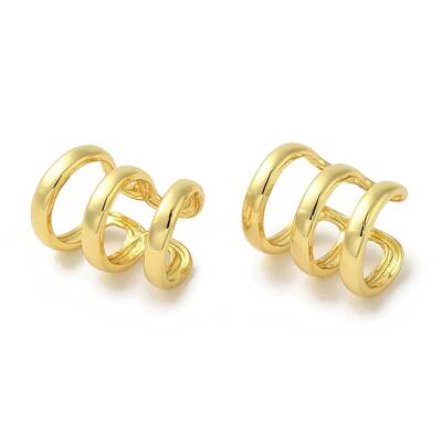 Rack Plating Brass Clip-on Earrings