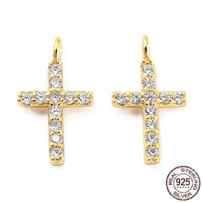 925 Sterling Silver Micro Pave Cubic Zirconia Charms