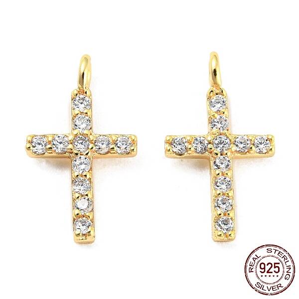 925 Sterling Silver Micro Pave Cubic Zirconia Charms