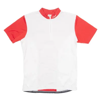 BTWIN Cycling Mens Jersey White 1/4 Zip L